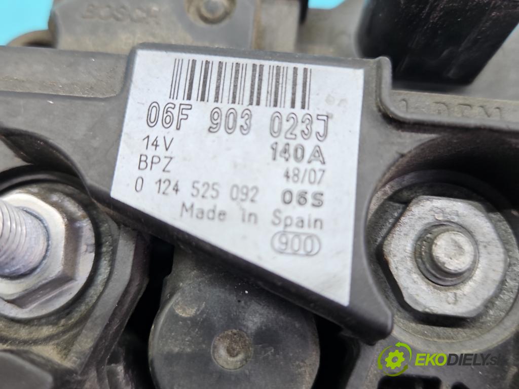Audi A4 B7 2004-2008 2.0 tdi 170 HP manual 125 kW 1968 cm3 5- Alternator 06F903023J (Alternátor)