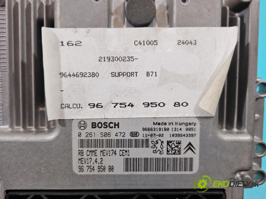 Citroen C4 II 2010-2017 1.6 16V 120 HP manual 88 kW 1598 cm3 5- riadiaca jednotka motora 0261S06472