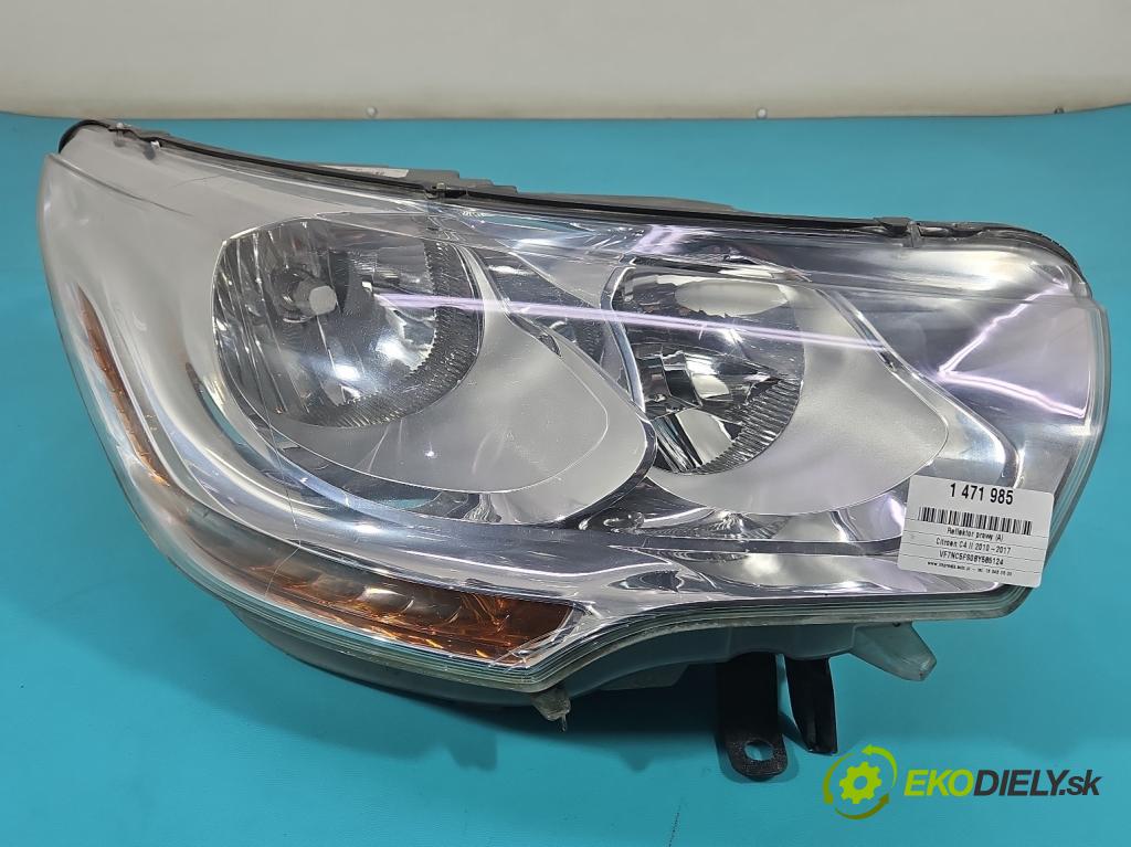 Citroen C4 II 2010-2017 1.6 16V 120 HP manual 88 kW 1598 cm3 5- Reflektor: pravý 9687304480 (Svetlo predné pravé)