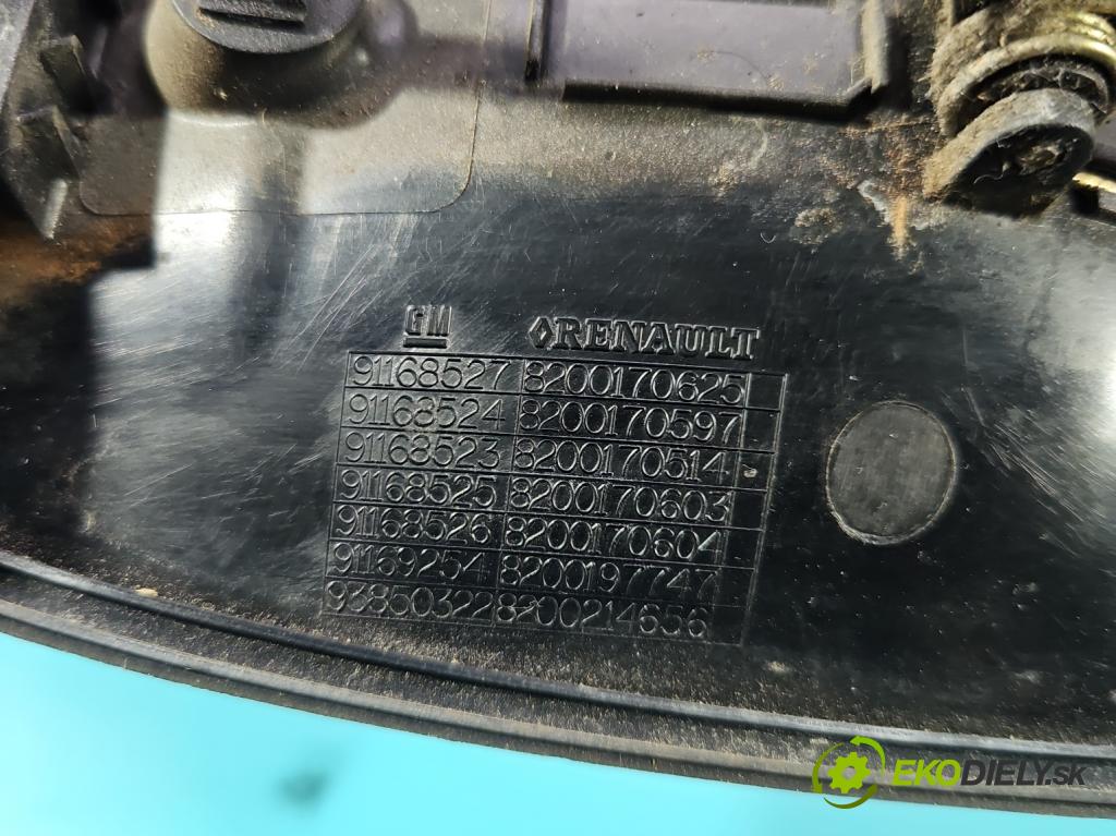 Renault Trafic II 2001-2014 1.9 dci 101 HP manual 74 kW 1870 cm3 5- rukoväť predné ľavé mimo: 8200170625 (Kľučka dverí vonkajšia predná ľavá)