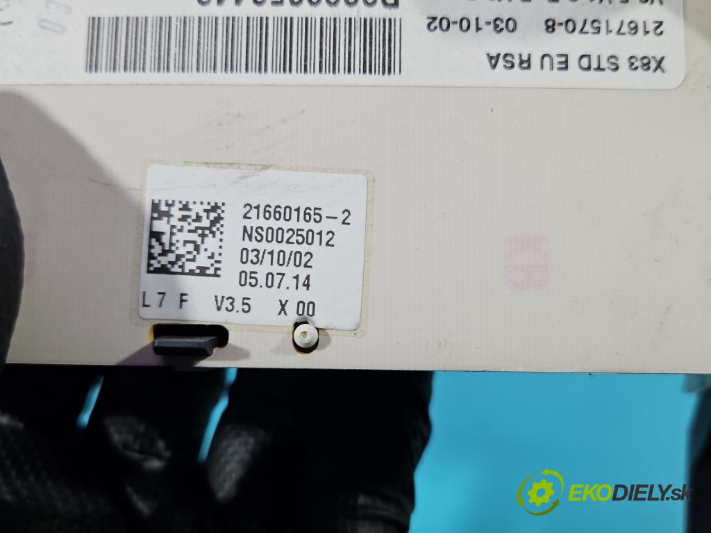 Renault Trafic II 2001-2014 1.9 dci 101 HP manual 74 kW 1870 cm3 5- prístrojovka/ budíky 21660165-2 (Prístrojová doska)