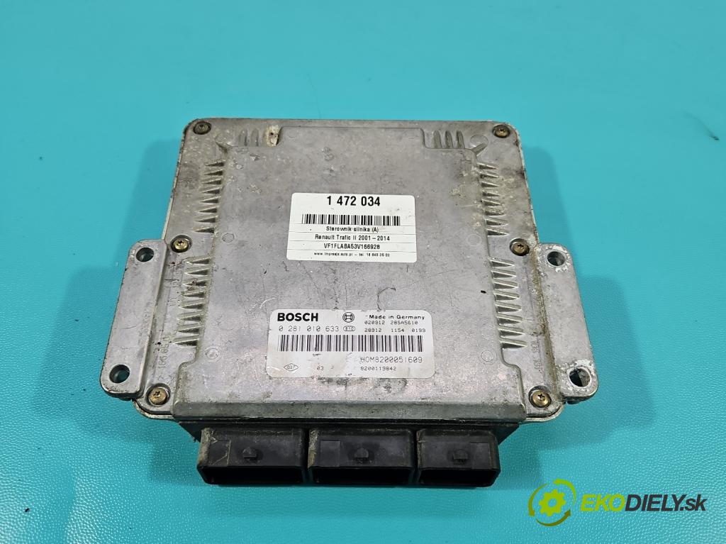 Renault Trafic II 2001-2014 1.9 dci 101 HP manual 74 kW 1870 cm3 5- riadiaca jednotka motora 8200119842
