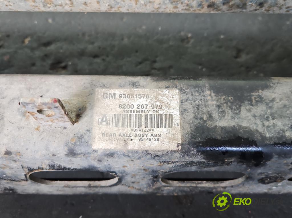 Renault Trafic II 2001-2014 1.9 dci 101 hp manual 74 kW 1870 cm3 5- zadní výztuha  (Výztuhy zadní)