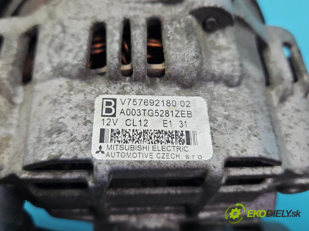 Citroen C4 II 2010-2017 1.6 16V 120 HP manual 88 kW 1598 cm3 5- Alternator A003TG5281ZEB (Alternátor)