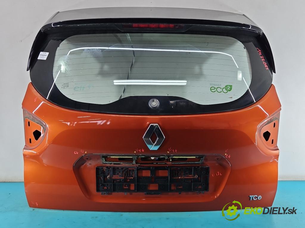 Renault Captur I 2013-2019 0.9 Tce 90 HP manual 66 kW 898 cm3 5- zadna kufor  (Kapota zadná (kufor))