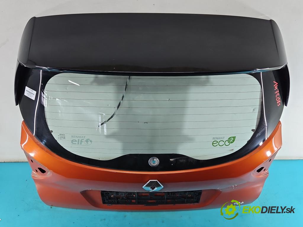 Renault Captur I 2013-2019 0.9 Tce 90 HP manual 66 kW 898 cm3 5- zadna kufor  (Kapota zadná (kufor))