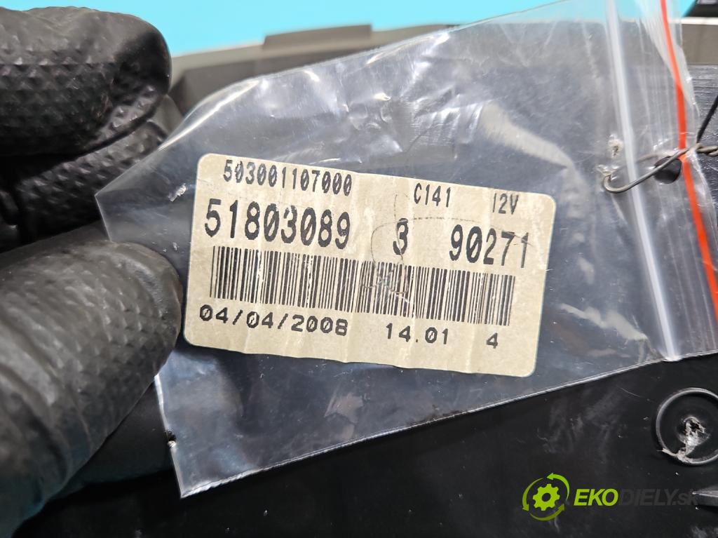 Fiat Punto Grande 1,3.0 jtd 75 HP manual 55 kW 1248 cm3 3- prístrojovka/ budíky 51803089 (Prístrojová doska)