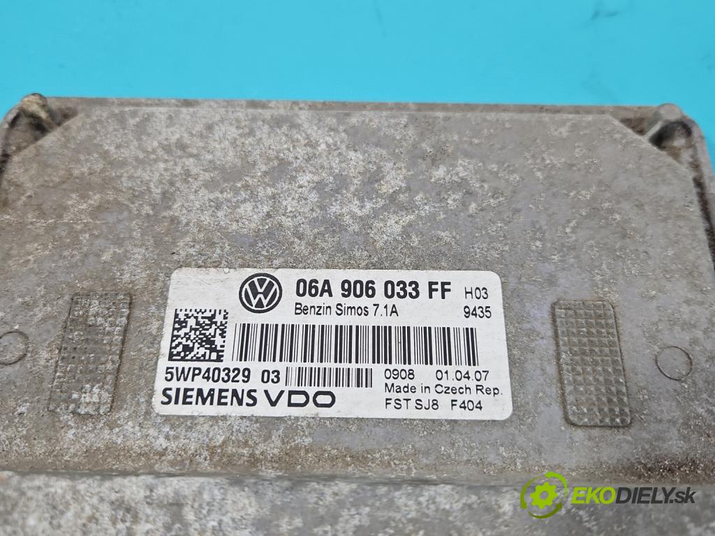 Seat Leon II 2005-2012 1.6 SR 102 HP manual 75 kW 1595 cm3 5- riadiaca jednotka motora 06A906033FF