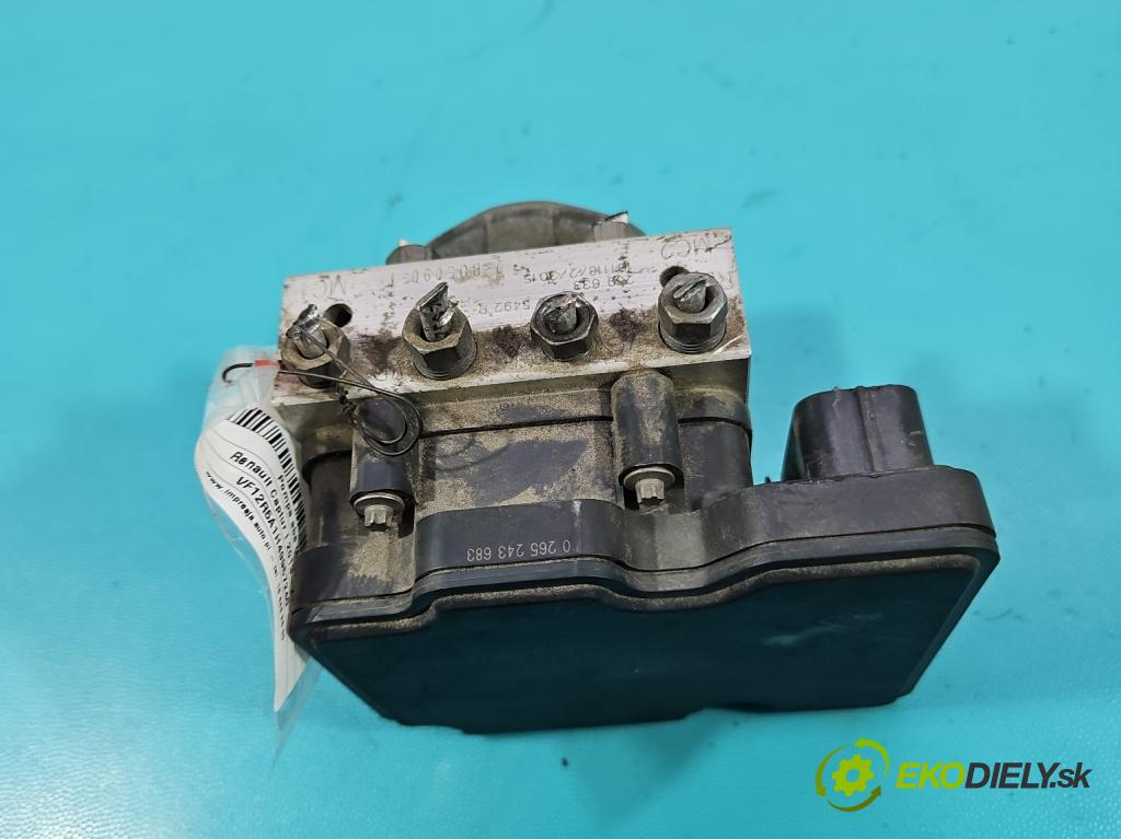 Renault Captur I 2013-2019 0.9 Tce 90 HP manual 66 kW 898 cm3 5- čerpadlo abs 0265243683 (Pumpa ABS)