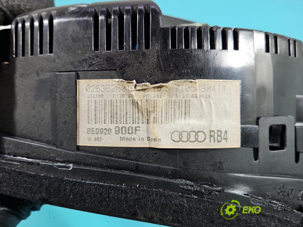 Audi A4 B6 2000-2004 2.0 20V 131 HP manual 96 kW 1984 cm3 4- prístrojovka/ budíky 8E0920900F (Prístrojová doska)