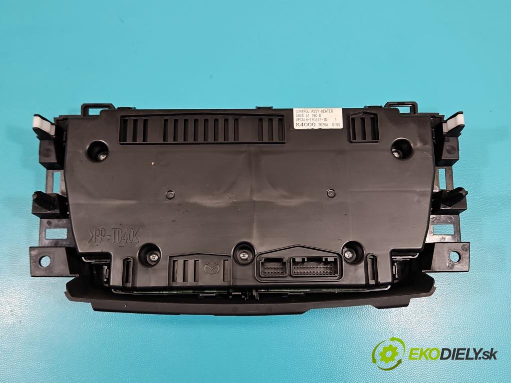 Mazda 6 III GJ 2012-2024 2.2d 150 HP manual 110 kW 2190 cm3 4- panel kúrenia VPCALH-18C612-TD