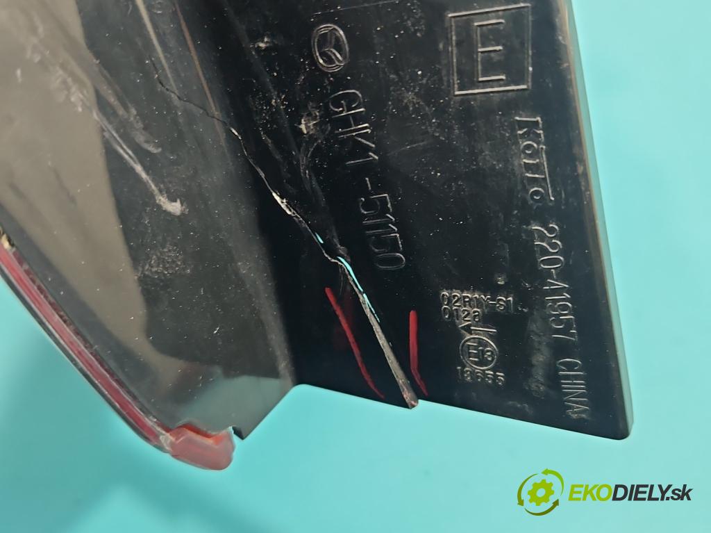 Mazda 6 III GJ 2012-2024 2.2d 150 HP manual 110 kW 2190 cm3 4- svetlo / reflektor zadné ľavé GH1-51150 (Kľučka dverí ostatné)