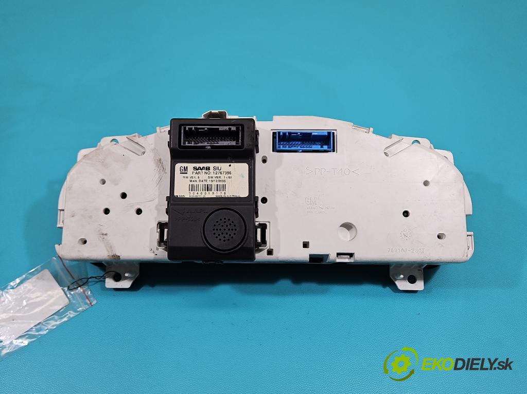 Saab 9-5 1.9 TiD 150 HP manual 110 kW 1910 cm3 5- prístrojovka/ budíky 12767386 (Prístrojová doska)
