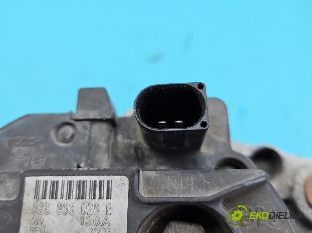 Seat Alhambra I 1996-2010 1.9 tdi 116 hp manual 85 kW 1896 cm3 5- Alternator 028903028E (Alternátory)