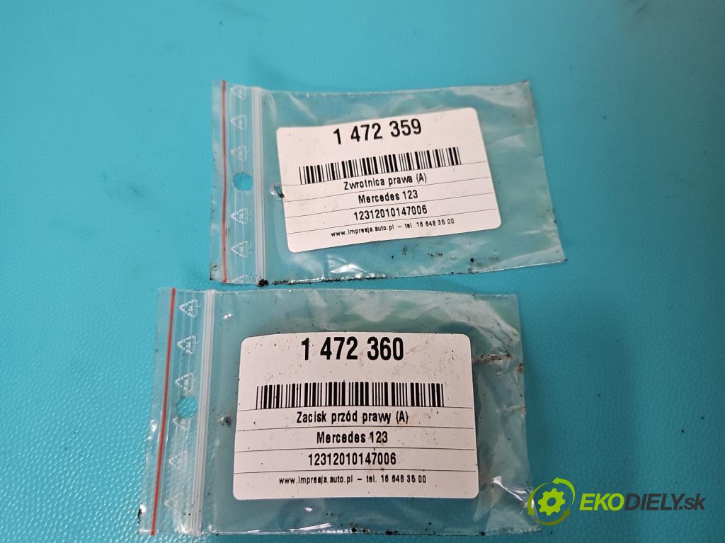 Mercedes 123 2.0d 60 hp manual 44 kW 1988 cm3 4- náboj pravé  (Náboje)