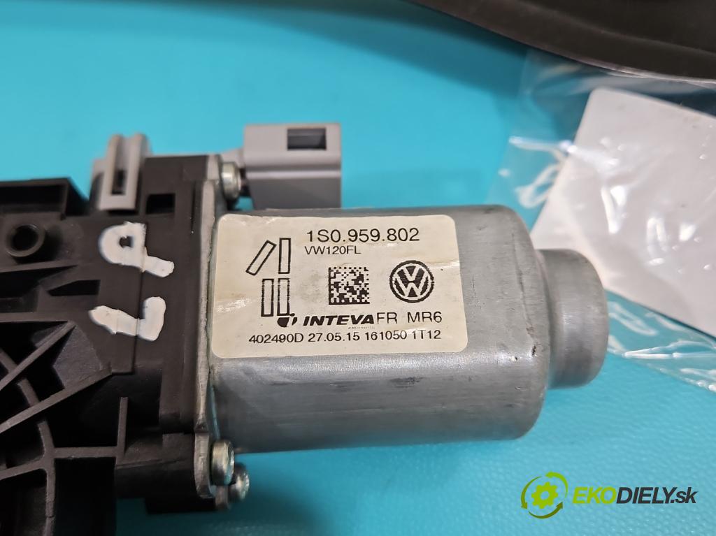 Skoda Citigo 2011-2019 1.0 MPI 75 hp manual 55 kW 999 cm3 3- mechanismus stahování přední levý 1S0959802