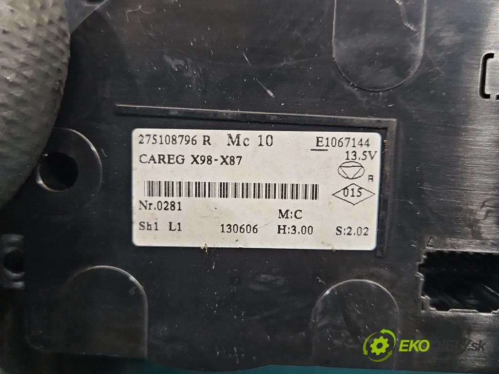 Renault Clio IV 2012-2020 0.9 Tce 90 HP manual 66 kW 898 cm3 5- panel kúrenia 275108796R