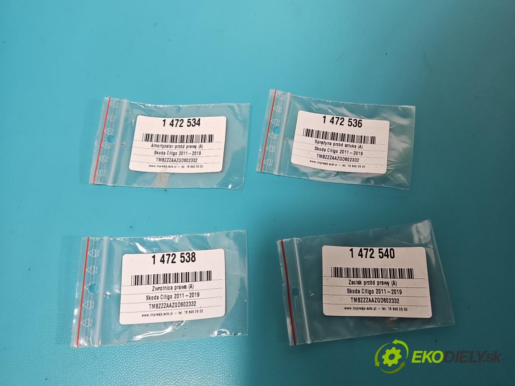 Skoda Citigo 2011-2019 1.0 MPI 75 hp manual 55 kW 999 cm3 3- náboj pravé  (Náboje)