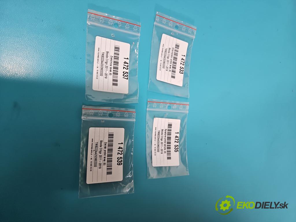 Skoda Citigo 2011-2019 1.0 MPI 75 HP manual 55 kW 999 cm3 3- brzdič predné ľavý  (Kľučka dverí ostatné)
