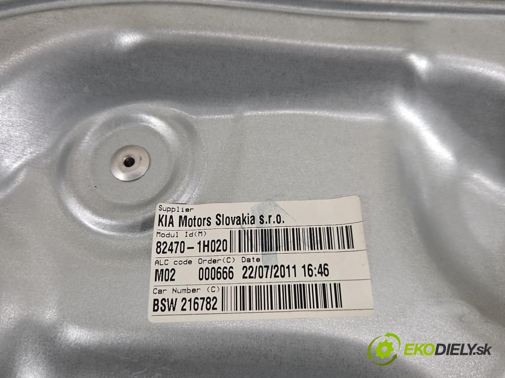 Kia Ceed I 2006-2012 1.6 crdi 116 hp manual 85 kW 1582 cm3 5- mechanismus stahování přední levý 82470-1H020