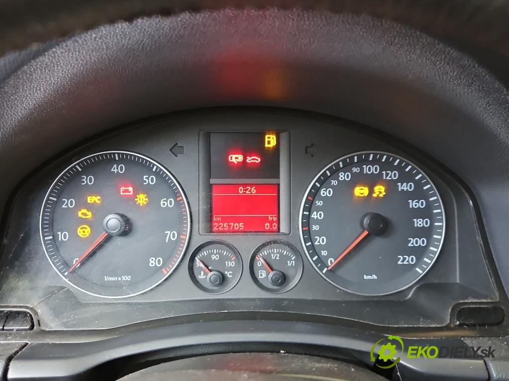 Vw Golf V 2003-2009 1.4 FSI 90 HP manual 66 kW 1390 cm3 5- prístrojovka/ budíky 1K0920860P (Prístrojová doska)