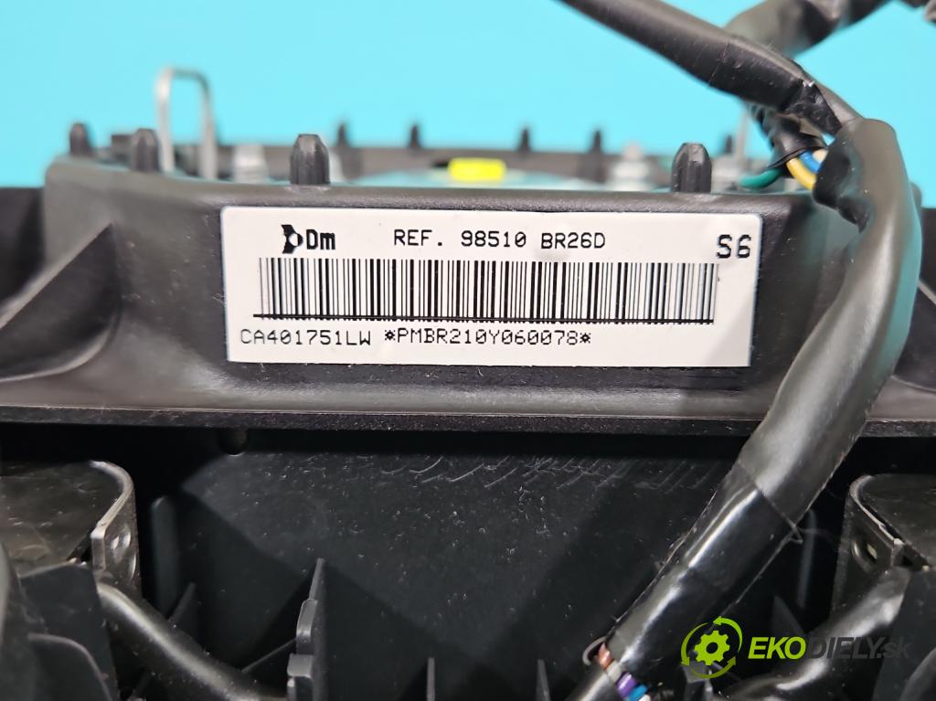 Nissan Qashqai I J10 2006-2013 2.0 dci 150 hp manual 110 kW 1995 cm3 5- Polštář: vzduch: Řidič: 98510-BR26D (Airbagy)