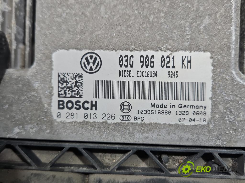 Vw Jetta V 2005-2010 1.9 tdi 105 HP manual 77 kW 1896 cm3 4- riadiaca jednotka motora 0281013226