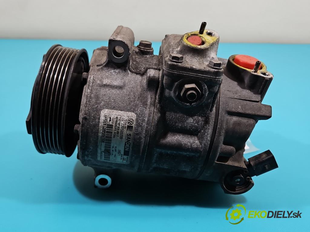 Vw Jetta V 2005-2010 1.9 tdi 105 HP manual 77 kW 1896 cm3 4- Kompresor: klimatizácie 1K0820859F (Kompresor klimatizácie)