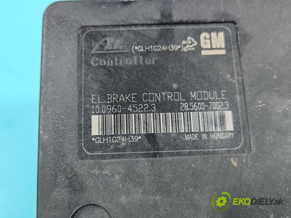 Chevrolet Cruze 1.6 16V 124hp manual 91 kW 1598 cm3 4- čerpadlo abs 13356788 (Pumpa ABS)