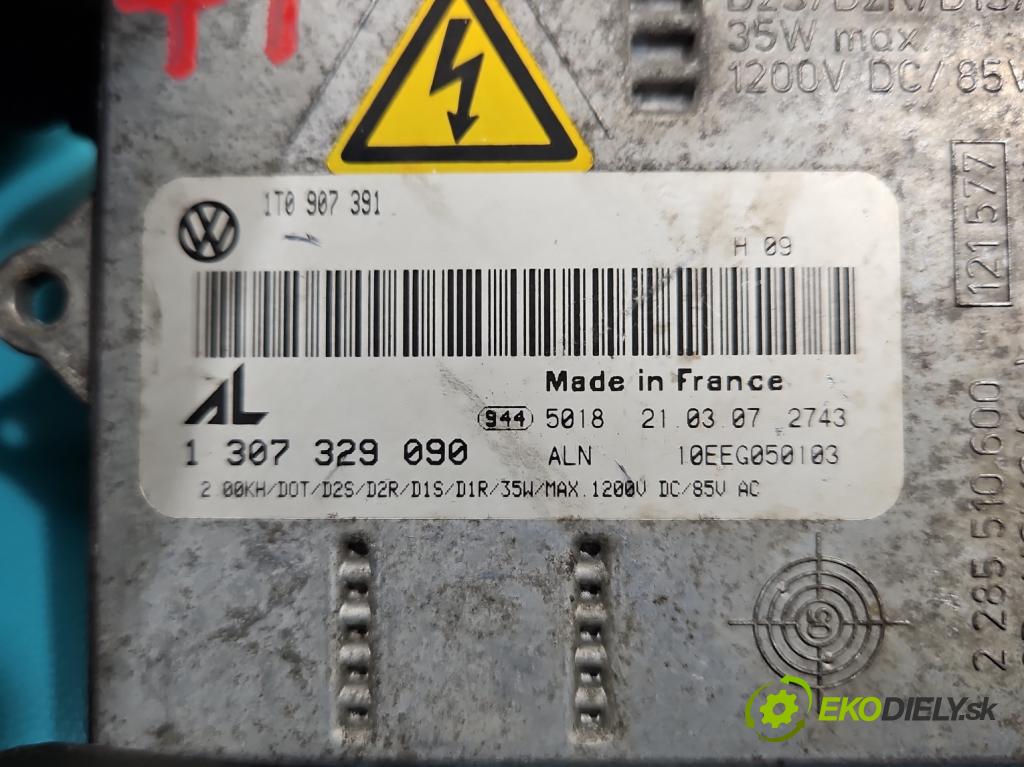Vw Jetta V 2005-2010 1.9 tdi 105 hp manual 77 kW 1896 cm3 4- měnič xenon 1307329090 (Měniče)