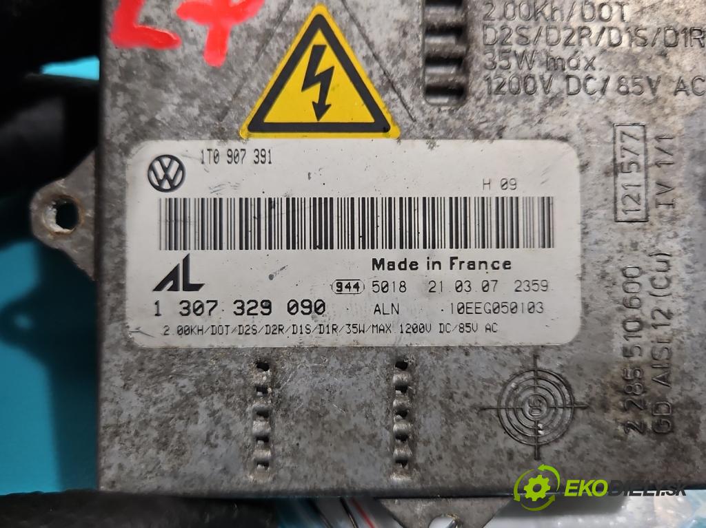 Vw Jetta V 2005-2010 1.9 tdi 105 hp manual 77 kW 1896 cm3 4- měnič xenon 1307329090 (Měniče)