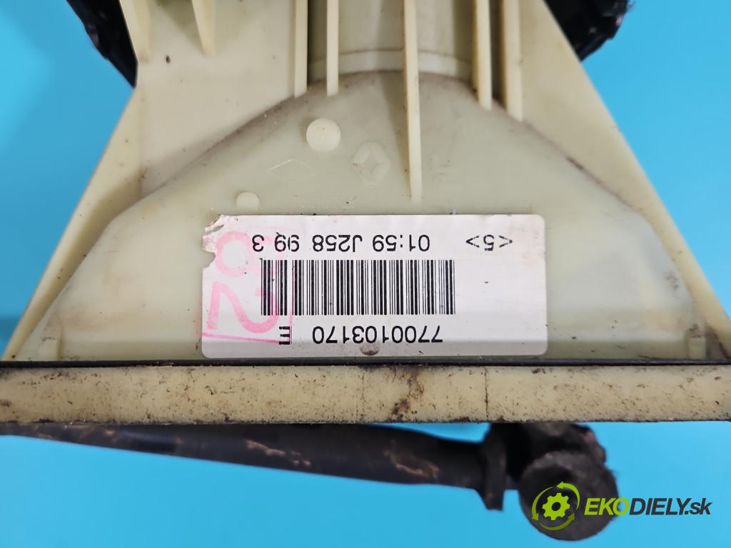 Renault Kangoo I 1998-2008 1.4 8V 75 HP manual 55 kW 1390 cm3 5- Páka: Změny: stupeň,rýchlosť 7700103170E (Rýchlostná páka (kulisa))