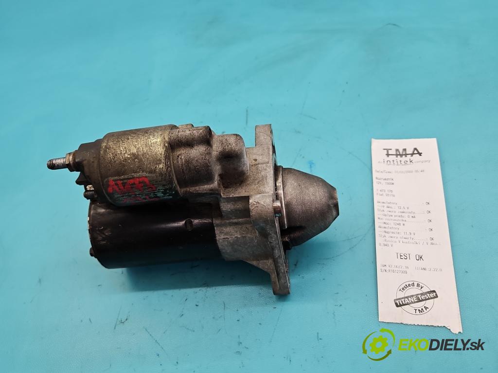 Fiat Stilo 1,8.0 16V 133 HP manual 98 kW 1747 cm3 5- štartér 0001107411 (Štartér)