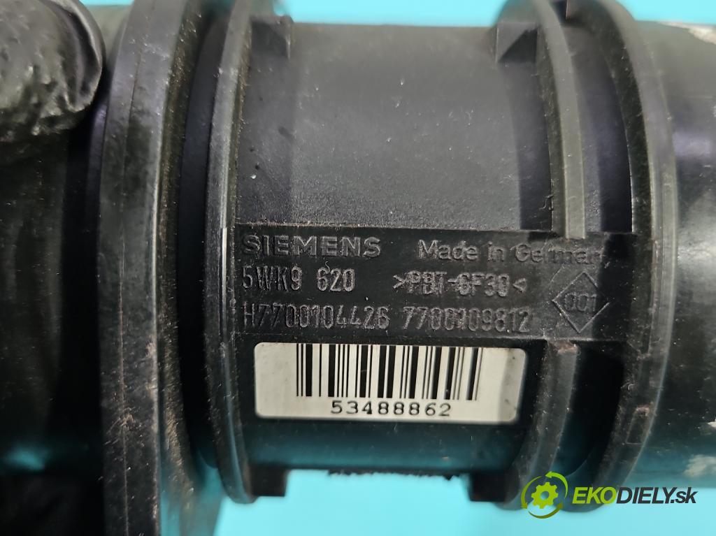 Renault Megane II 2003-2008 1.9d 120 HP manual 88 kW 1870 cm3 5- průtokoměr: 5WK9620 (Váha vzduchu)