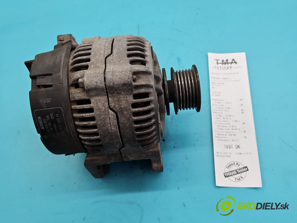 Vw Vento 1.9 tdi 90 HP manual 66 kW 1896 cm3 4- Alternator 028903025H (Alternátor)