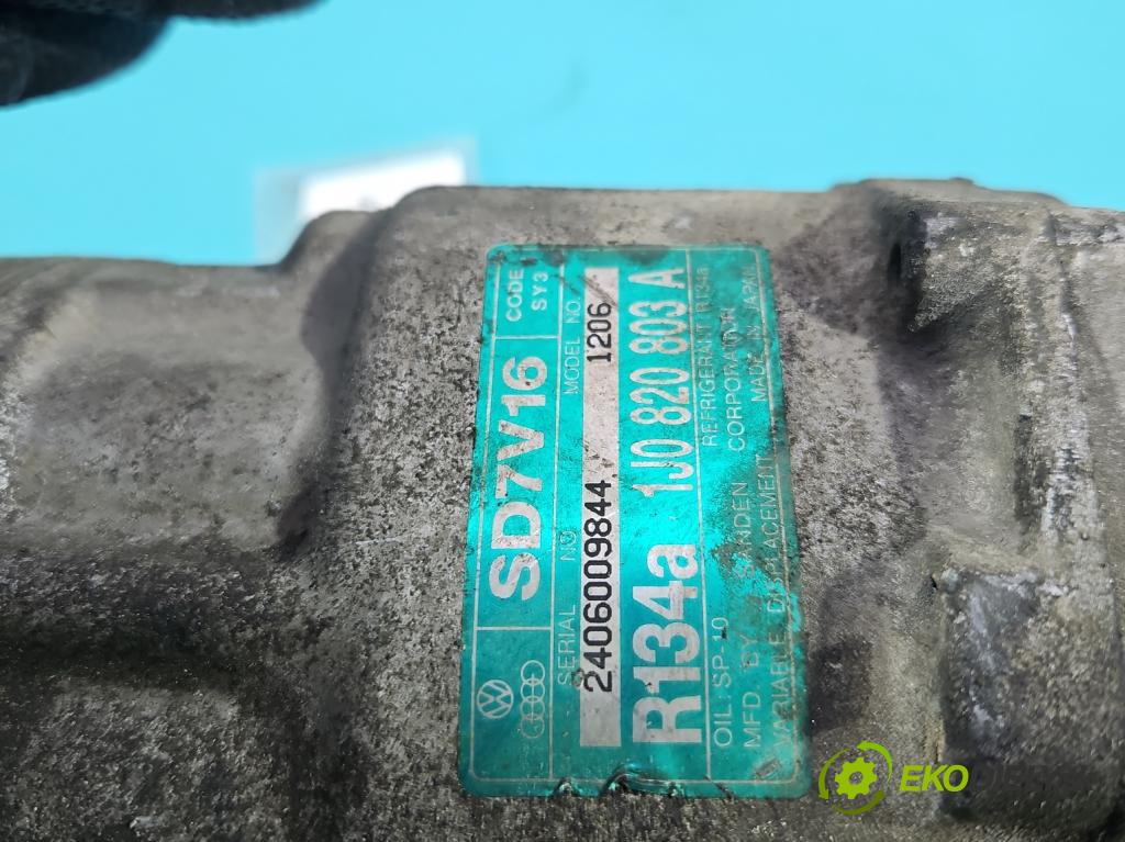 Audi A3 8L 1996-2003 1.8 20V 125 HP manual 92 kW 1781 cm3 3- Kompresor: klimatizácie 1J0820803A (Kompresor klimatizácie)