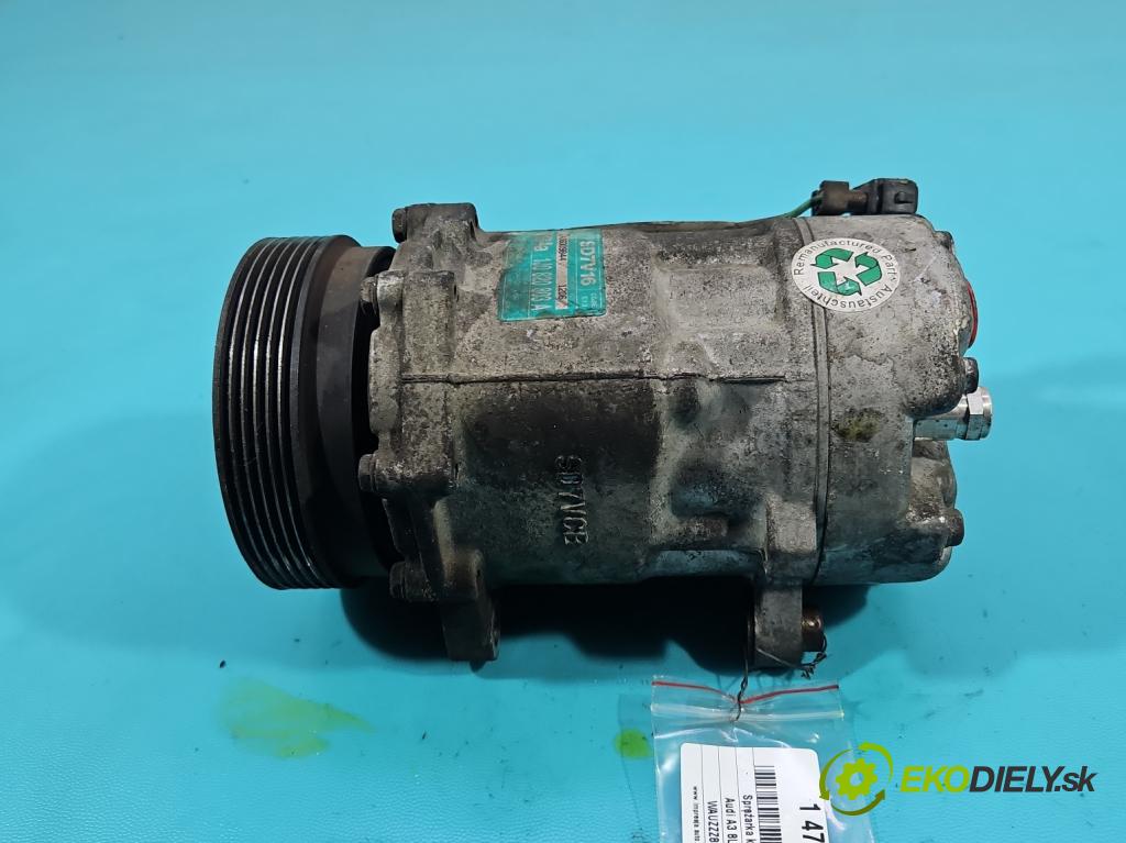 Audi A3 8L 1996-2003 1.8 20V 125 HP manual 92 kW 1781 cm3 3- Kompresor: klimatizácie 1J0820803A (Kompresor klimatizácie)