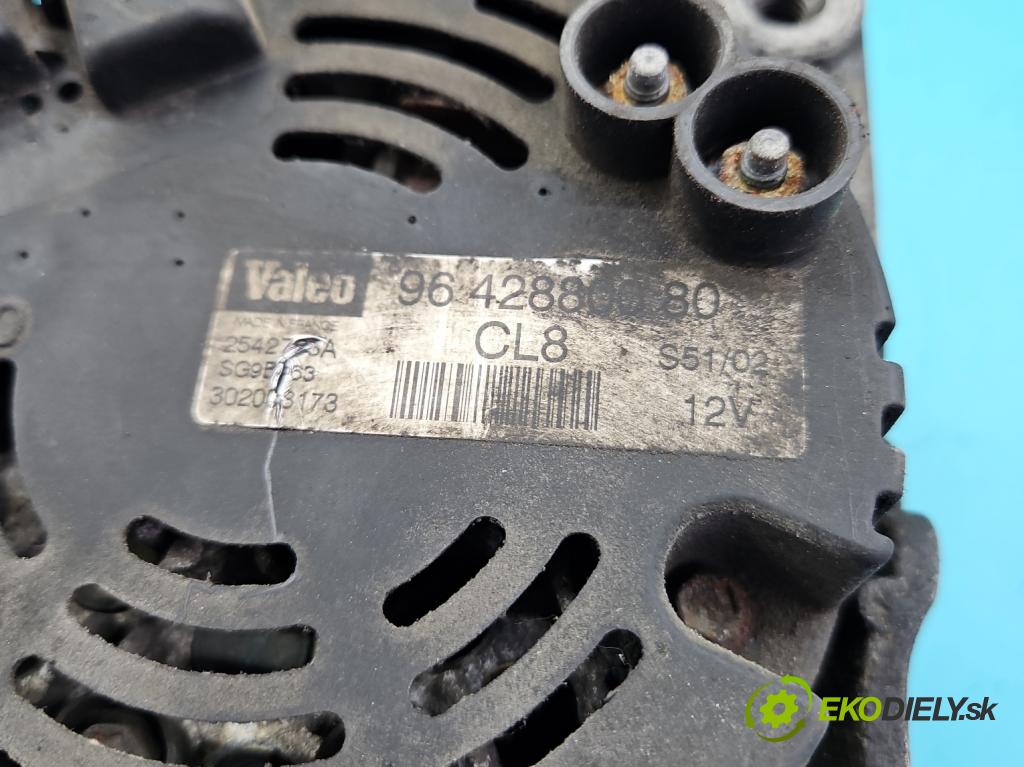 Citroen Xsara Picasso 1,8.0 16V 116 HP manual 85 kW 1749 cm3 5- Alternator 9642880080 (Alternátor)