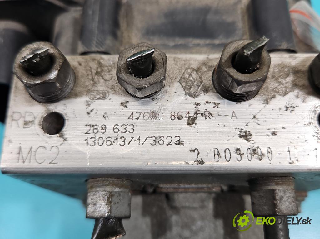 Renault Clio IV 2012-2020 0.9 Tce 90 HP manual 66 kW 898 cm3 5- čerpadlo abs 476608644R-A (Pumpa ABS)