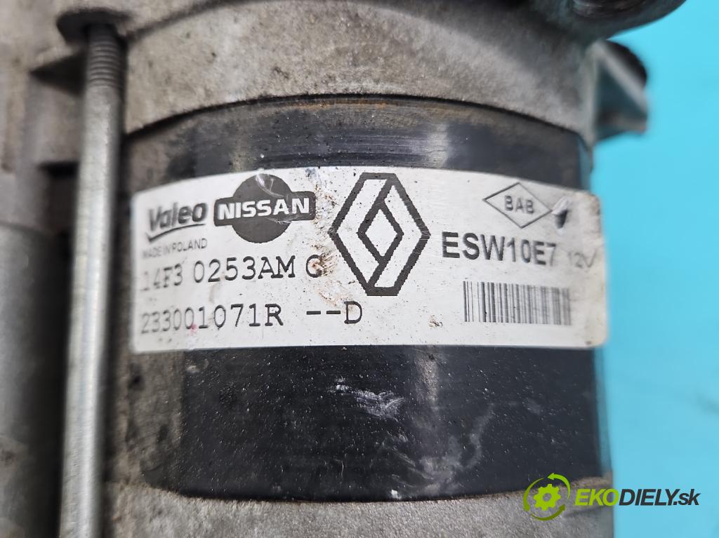 Renault Clio IV 2012-2020 0.9 Tce 90 HP manual 66 kW 898 cm3 5- štartér 233001071R (Štartér)