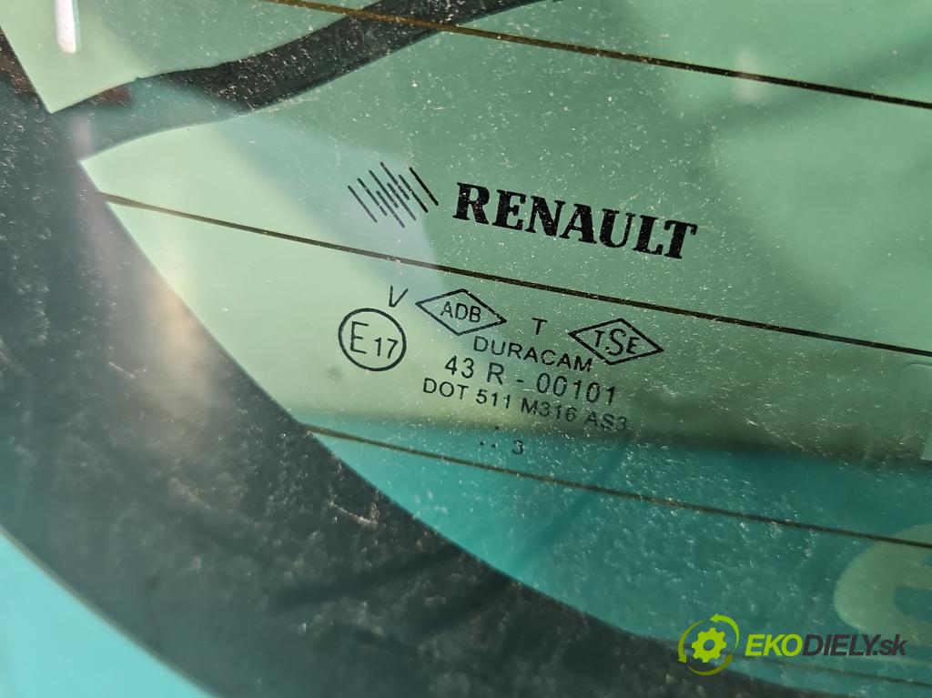 Renault Clio IV 2012-2020 0.9 Tce 90 HP manual 66 kW 898 cm3 5- sklo zadná  (Sklo zadné)