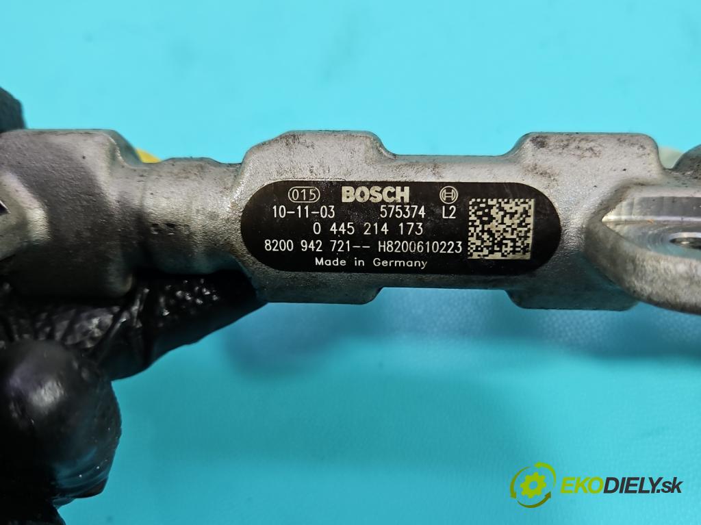 Nissan Qashqai I J10 2006-2013 2.0 dci 150 HP manual 110 kW 1995 cm3 5- lišta vstrekovacia 0445214173 (Vstrekovacia lišta)