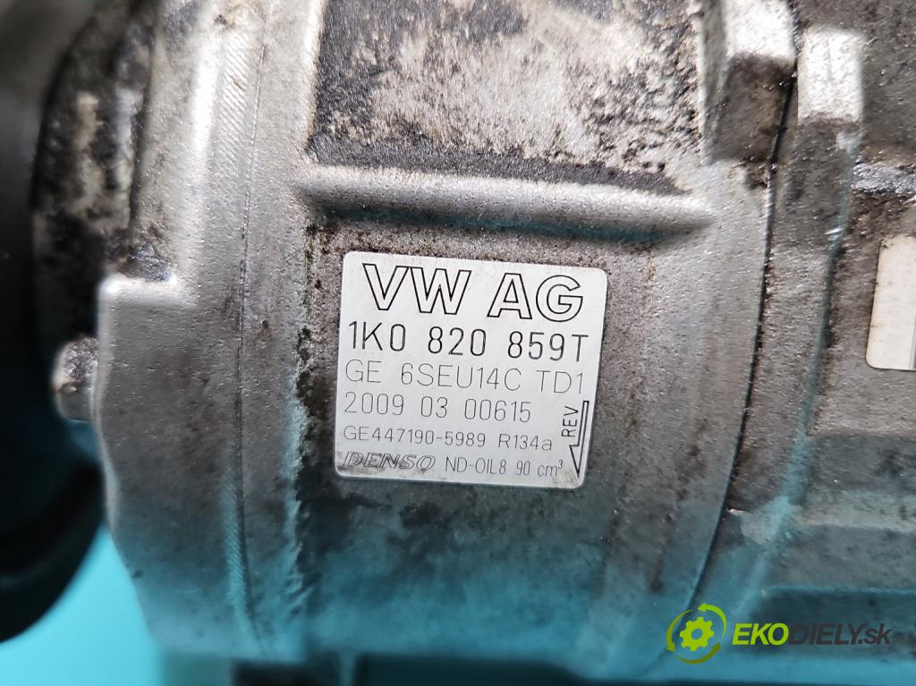 Vw Tiguan I 2007-2016 1.4 TSI 150 HP manual 110 kW 1390 cm3 5- Kompresor: klimatizácie 1K0820859T (Kompresor klimatizácie)