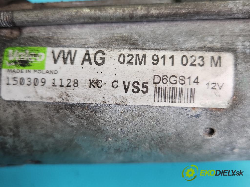 Vw Tiguan I 2007-2016 1.4 TSI 150 HP manual 110 kW 1390 cm3 5- štartér 02M911023M (Štartér)