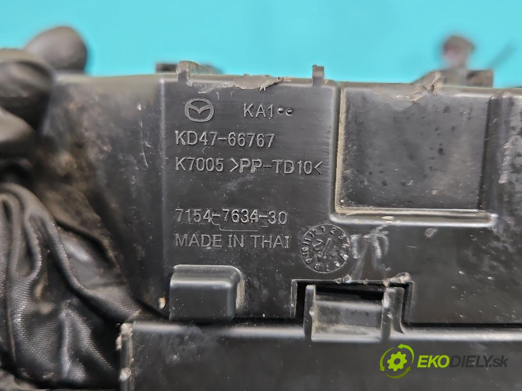 Mazda 6 III GJ 2012-2024 2.2d 150 hp manual 110 kW 2190 cm3 4- skříňka pojistková KD47-66767 (Pojistkové skříňky)