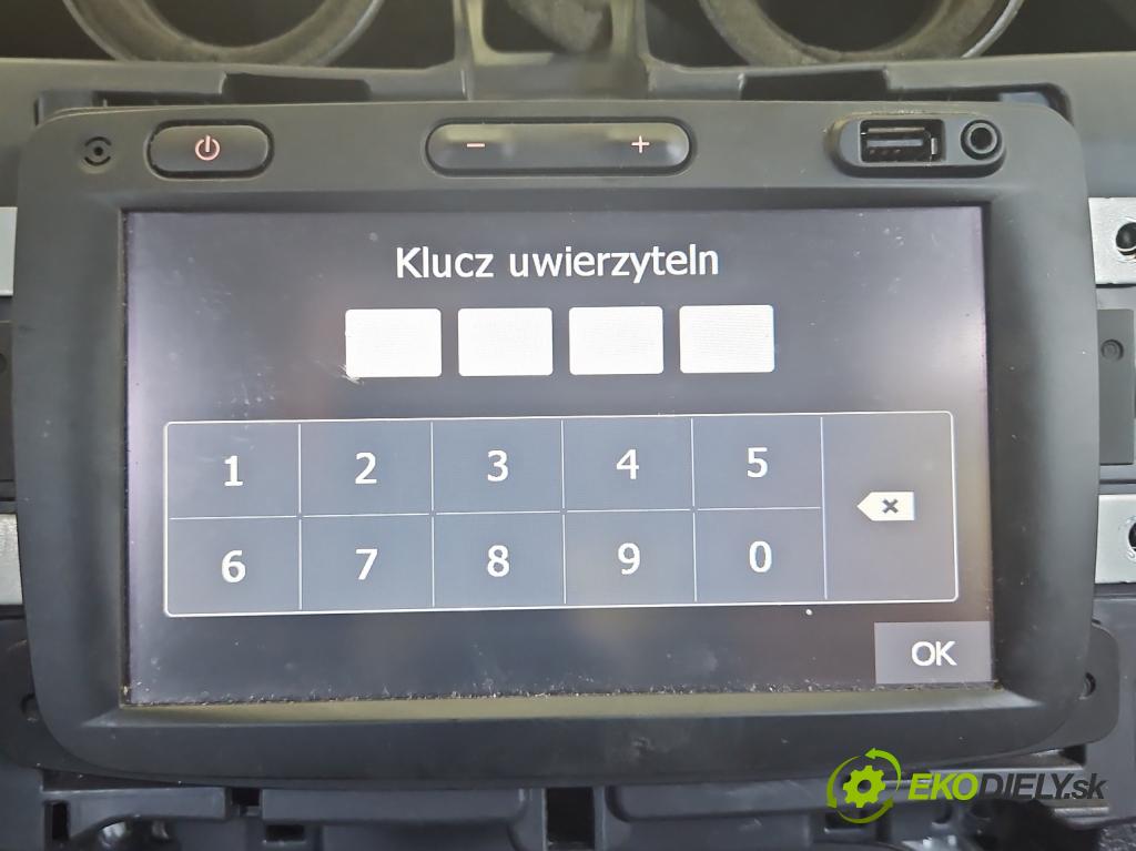 Dacia Sandero II 2012-2020 1.0 12V 73 HP manual 54 kW 999 cm3 5- Radio originál 281158904R