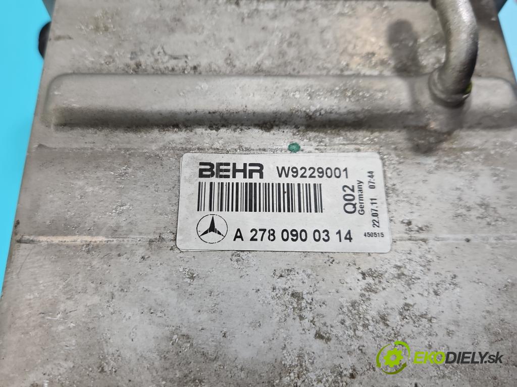 Mercedes CLS II C218 2010-2018 4.7 V8 (278922) 408KM automatic 300 kW 4663 cm3 4- Intercooler A2780900314 (Intercooler (chladič nasávaného vzduchu))