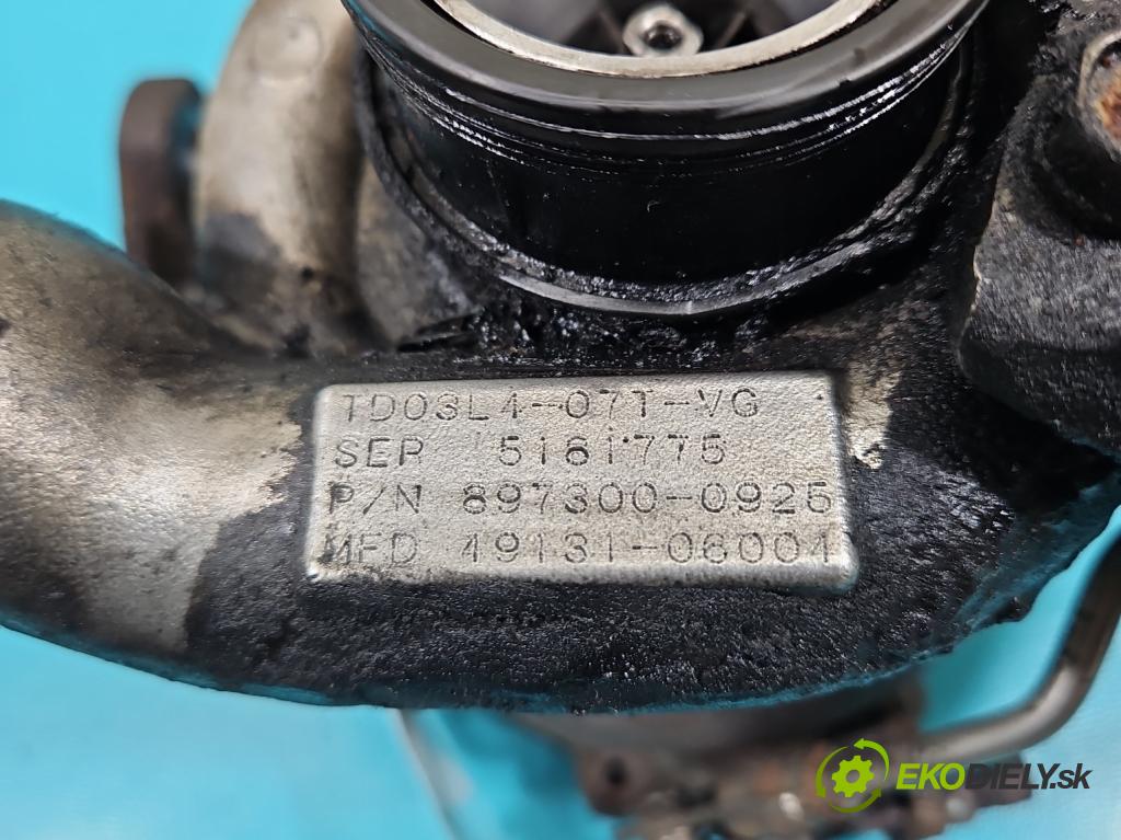 Opel Astra III 2004-2014 1.7 cdti 101 HP manual 74 kW 1686 cm3 5- turbodúchadlo, turbo 49131-06004 (Turbodúchadlo (kompletné))
