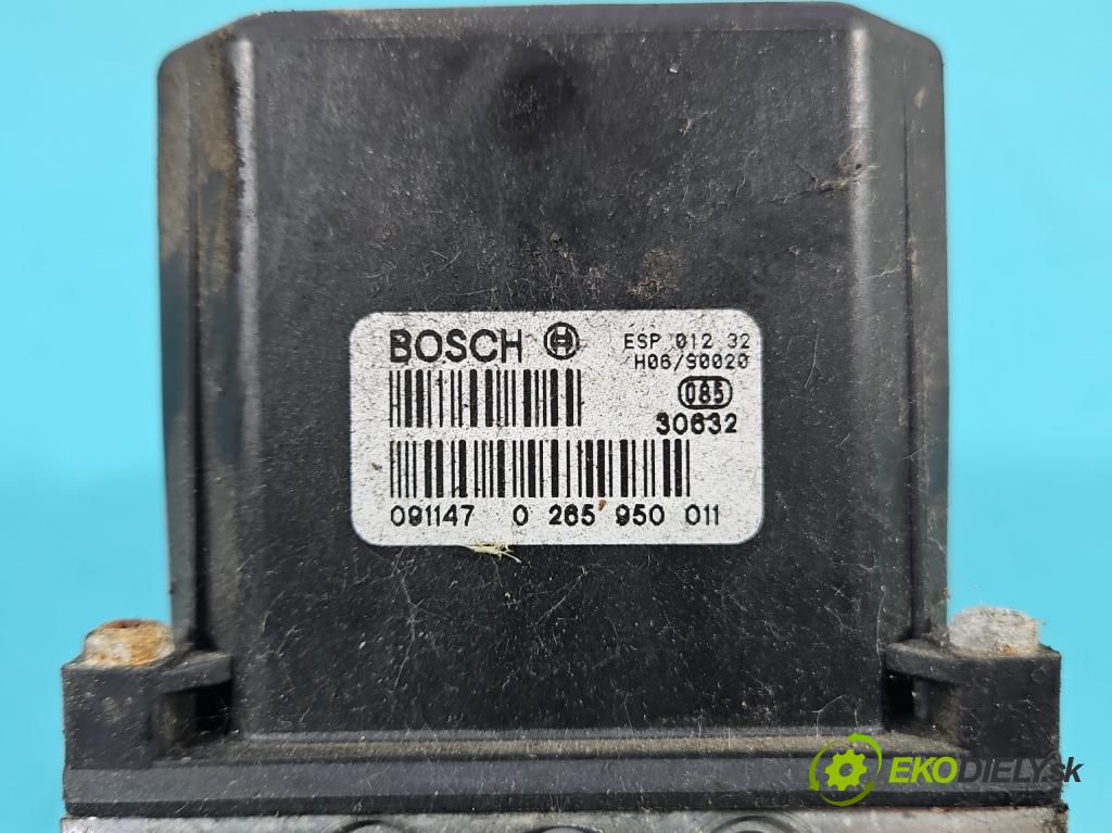 Audi A4 B6 2000-2004 2.0 20V 131 HP manual 96 kW 1984 cm3 4- čerpadlo abs 0265950011 (Pumpa ABS)