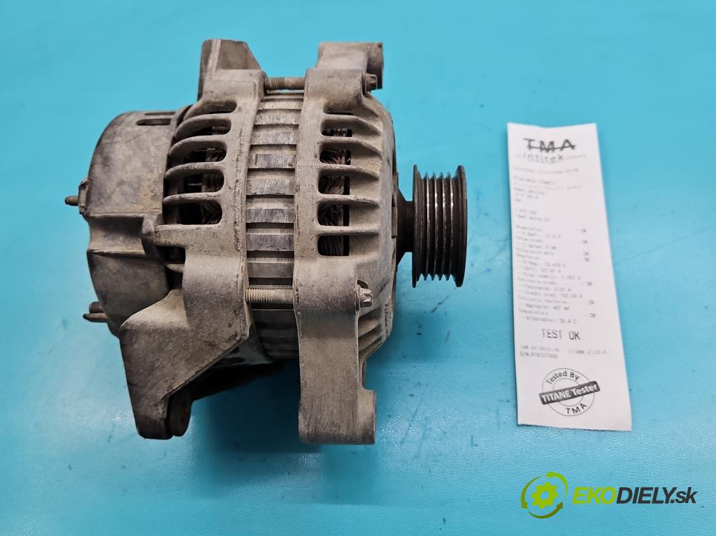 Opel Astra II 1998-2009 1.4 16V 90 HP manual 66 kW 1389 cm3 5- Alternator 93186485 (Alternátor)
